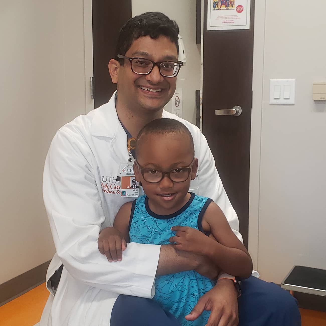 Wesley with Dr. Shah