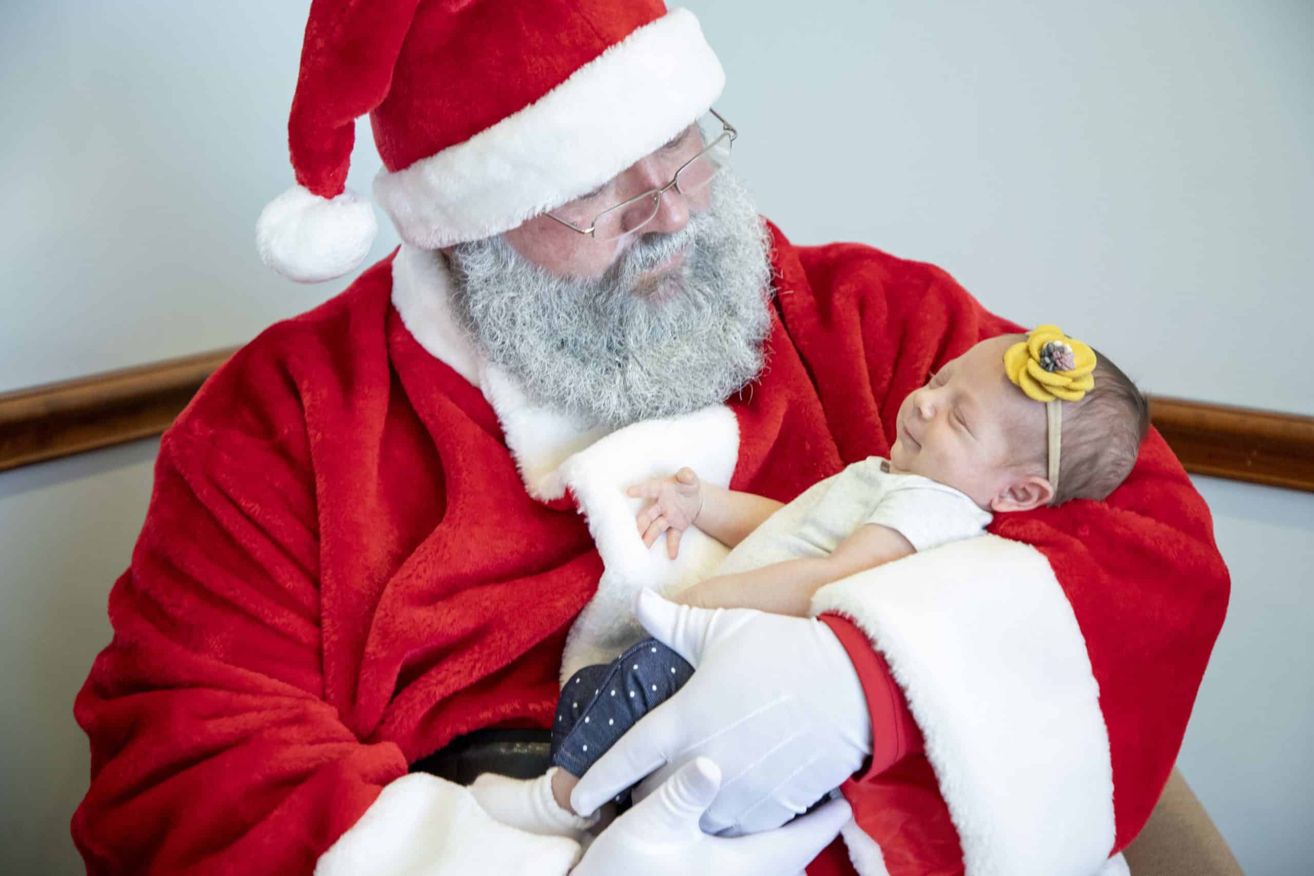Heights Santa with baby