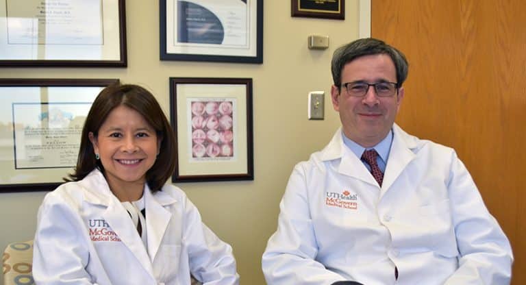 Martin J. Citardi, M.D. and Amber U. Luong, M.D, Ph.D. recognized on Best Doctors in America list. Photo credit: Rob Cahill, UTHealth Media Relations