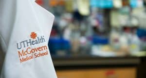 UT Health and McGovern Medical School Logo on Coat