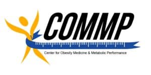 Logo for COMMP: "Center for Obesity medicine & Metabolic Performance"