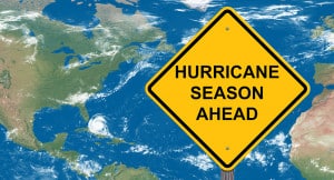 Hurricane Season Warning Sign