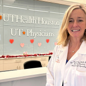 Dr. Robin Hardwicke stands in the lobb