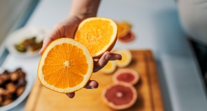 Sliced orange - vitamin c