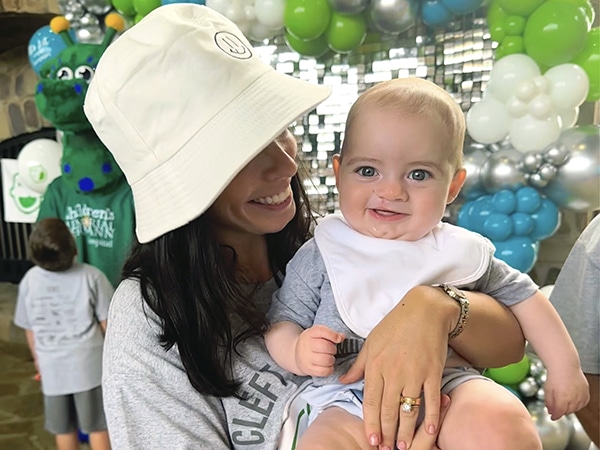 SJ and Mom at 2023 Cleft Smiles 5K Family Fun Run and Walk