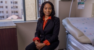 Modupe Idowu, MD, professor and medical director of the Adult Sickle Cell Comprehensive Center at UTHealth Houston, is enrolling patients in the Phase III clinical drug trial. (Photo by UTHealth Houston/ Nathan Jeter)