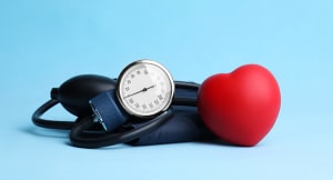 Blood pressure meter and toy heart