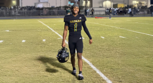 Black Hamilton on the football field