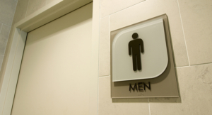 Sign for men's restroom