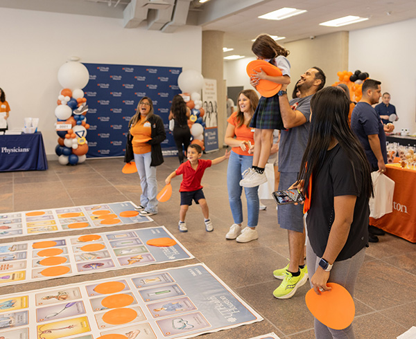 family playing loteria