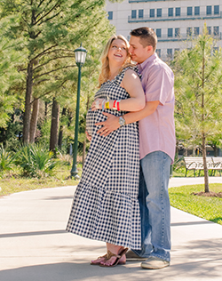 Kacie and Drew Gonzales at the park
