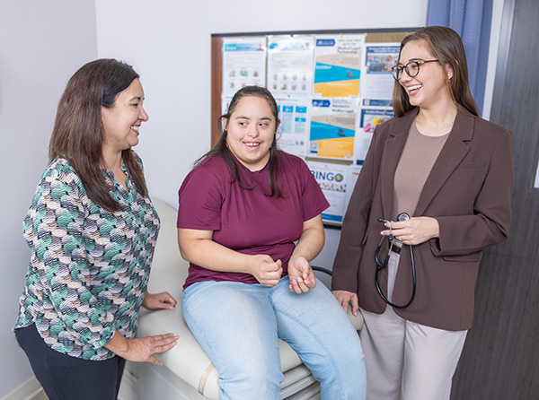 Maria Tellez, MD and Laura Keehan, MD a patient