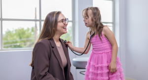 Laura Keehan, MD, and patient